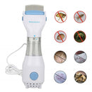Electric Flea Comb Puppies Fleas Treatment Safe Pets Kill for Dogs Cats EU Plug