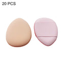 20 PCS Pink Purple Mini Leather Wet and Dry Makeup Finger Puff