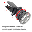 3PCS Car Multi-function Navigation Air Outlet Magnetic Suction Phone Bracket Clip(Black)
