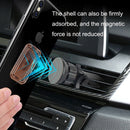 3PCS Car Multi-function Navigation Air Outlet Magnetic Suction Phone Bracket Clip(Black)