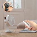 Smart Remote Control Usb Charging Shaking Head Desktop Fan Stroller Clip Fan(Black)