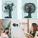 Smart Remote Control Usb Charging Shaking Head Desktop Fan Stroller Clip Fan(Black)