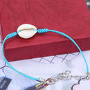 2 Sets 3 In 1 Starfish Shell Beaded Adjustable Bracelet