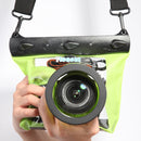 Tteoobl 20m Underwater Diving Camera Housing Case Pouch Camera Waterproof Dry Bag, Size: M(Green)