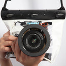 Tteoobl 20m Underwater Diving Camera Housing Case Pouch Camera Waterproof Dry Bag, Size: L(White)