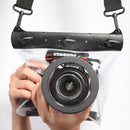 Tteoobl 20m Underwater Diving Camera Housing Case Pouch Camera Waterproof Dry Bag, Size: L(Frosted Transparent)