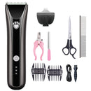 Waterproof Pet Shaver Dog Electric Hair Clipper, Specification: Package 5(Gray)