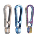Men Titanium Alloy Keychain Car Key Waist Hanging(Titanium Color)