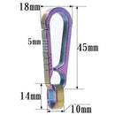 Men Titanium Alloy Keychain Car Key Waist Hanging(Titanium Color)