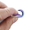 Men Titanium Alloy Keychain Car Key Waist Hanging(Blue)
