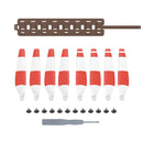 Sunnylife MM3-SN443 For Mini 3 Pro Propeller Blades + Silicone Folding Storage Bag(Red Strip+Brown Bag)