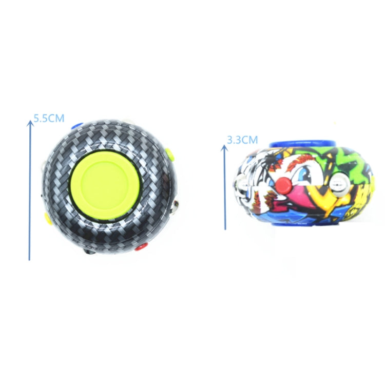 3 PCS Circular Rotary Decompression Fingertip Spinning Top, Color: Green Yellow 01