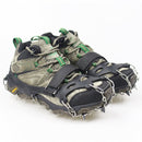1 Pair 23 Spikes Crampons Outdoor Winter Walk Ice Fishing Snow Shoe Spikes,Size: M Black
