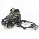 1 Pair 23 Spikes Crampons Outdoor Winter Walk Ice Fishing Snow Shoe Spikes,Size: XL Black