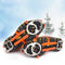 1 Pair 18 Large Spikes Crampons Outdoor Winter Walk Ice Fishing Snow Shoe Spikes,Size: L Orange