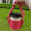 Phone Case Plastic Bracelet DIY Bag Carry Strap Cup Sleeve(Gray Blue)