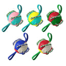 084DT Pet Outdoor Training Interactive Flying Tray Football Dog Toys(Blue White)