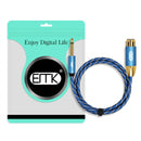 EMK KN603 2Pin 6.5mm Canon Line Balanced Audio Microphone Line,Cable Length: 1.5m(Blue)