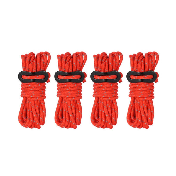 4 PCS / Set CLS Outdoor Camp Reflective Wind-Proof Camping Support Rod(Red)