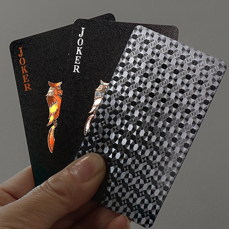 2 PCS Card Game Bronzing Waterproof Playing Cards