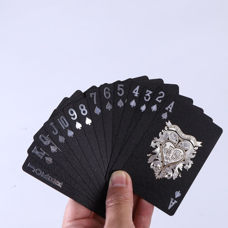 2 PCS Card Game Bronzing Waterproof Playing Cards