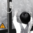 Children High-rise Anti-fall Safety Lock Window Push Limiter, Color: White