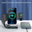 LFX-178 4 In 1 Wireless Charger For iPhone 12/13&iWatch&AirPods(Black)