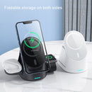 Magnetic Vertical 3 In 1 Wireless Charge Rack For iPhone 12/13/14 Series&iWatch&AirPods(Black)