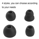 4 Sets In-Ear Headphones Silicone Earbuds Case For Beats PowerBeats Pro(Black)