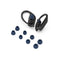 4 Sets In-Ear Headphones Silicone Earbuds Case For Beats PowerBeats Pro(Black)