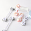 10 PCS Children Household Anti-opening Drawer Door Safety Lock, Color: Short White Gray