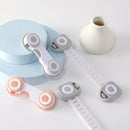 10 PCS Children Household Anti-opening Drawer Door Safety Lock, Color: Short White Gray
