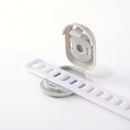 10 PCS Children Household Anti-opening Drawer Door Safety Lock, Color: Short White Gray