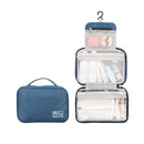 RH261 Foldable Travel Dry and Wet Separation Washing Bag(Navy Blue)