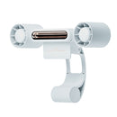 Computer Screen Clip Fan Hanging Screen Fan USB Fan Light(White)