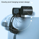 Computer Screen Clip Fan Hanging Screen Fan USB Fan Light(White)