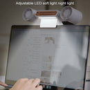 Computer Screen Clip Fan Hanging Screen Fan USB Fan Light(White)