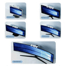 Computer Screen Clip Fan Hanging Screen Fan USB Fan Light(White)