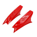1 Pair Motorcycle Helmet Horns Plastic Paste Decoration(Red)
