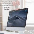 USB Large Wind Silent Cooling Computer Hanging Screen Fan(Pink)