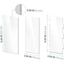 6 In 1 Clear Acrylic Cake Scraper Smoothing Tool Set