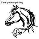5PCS FGM-002 Carving Reflective Stickers Galloping Horse Car Body Sticker(Black)