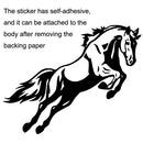 5PCS FGM-002 Carving Reflective Stickers Galloping Horse Car Body Sticker(Black)