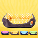 Cartoon Pet Kennel Square Cushion For Small And Medium Pet, Specification: L(Blue)