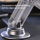 Aluminum Alloy Rotatable Lift Mobile Phone Holder Car Holder,Style: Magnetic style Black