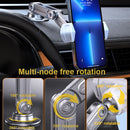 Aluminum Alloy Rotatable Lift Mobile Phone Holder Car Holder,Style: Magnetic style Black