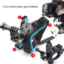 TUYU Motorcycle Helmet Chin Action Camera Mobile Phone Mounting Bracket Black Bracket+Mobile Phone Clip