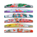 GJ0507 6 In 1 Nail Art Tools Nail Polish Nail Scrub Strips(Flame Bird)