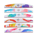 GJ0507 6 In 1 Nail Art Tools Nail Polish Nail Scrub Strips(Watercolor)