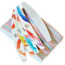 GJ0507 6 In 1 Nail Art Tools Nail Polish Nail Scrub Strips(Flower)
